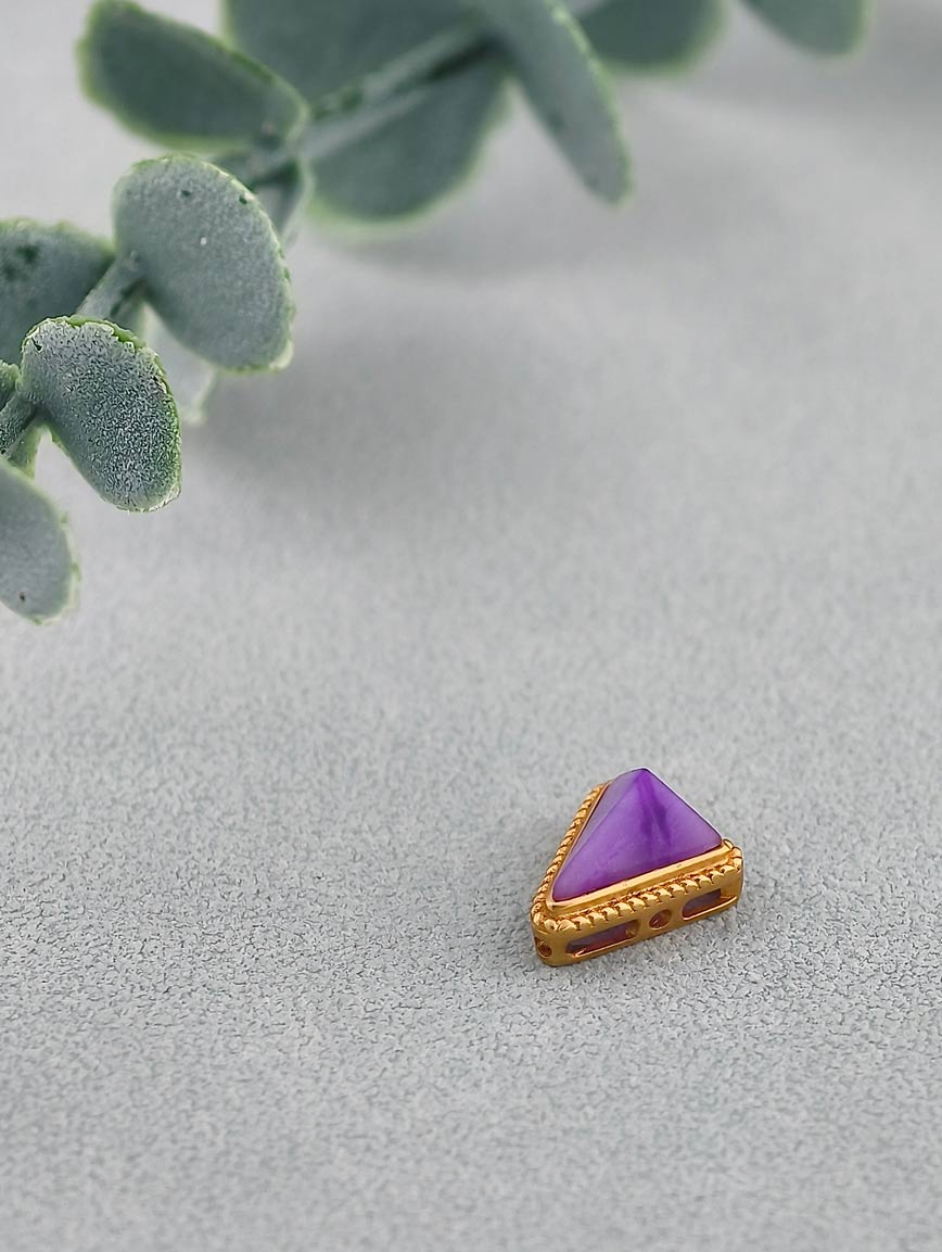 18K Gold Sugilite Exquisite Style DIY Accessory