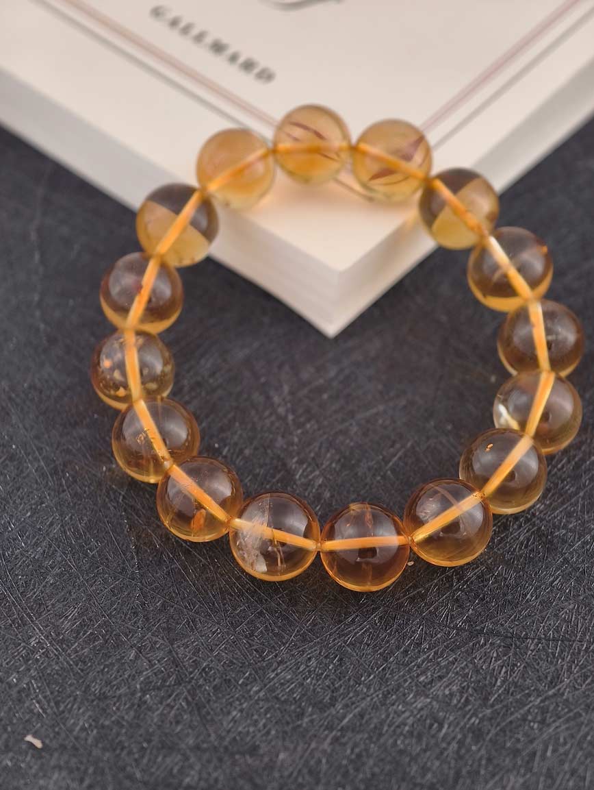 Natural Citrine Simple Style Bracelet
