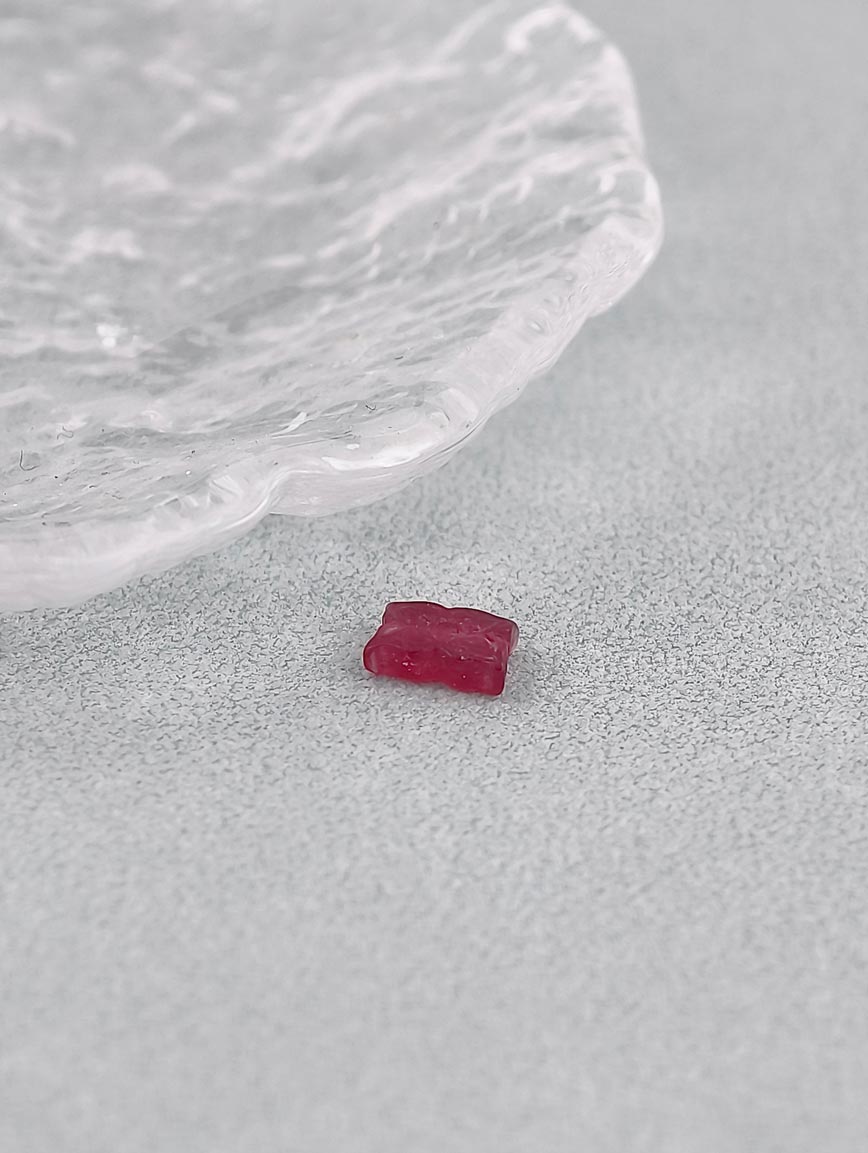 Natural Tourmaline Ruyi Flower DIY Accessory