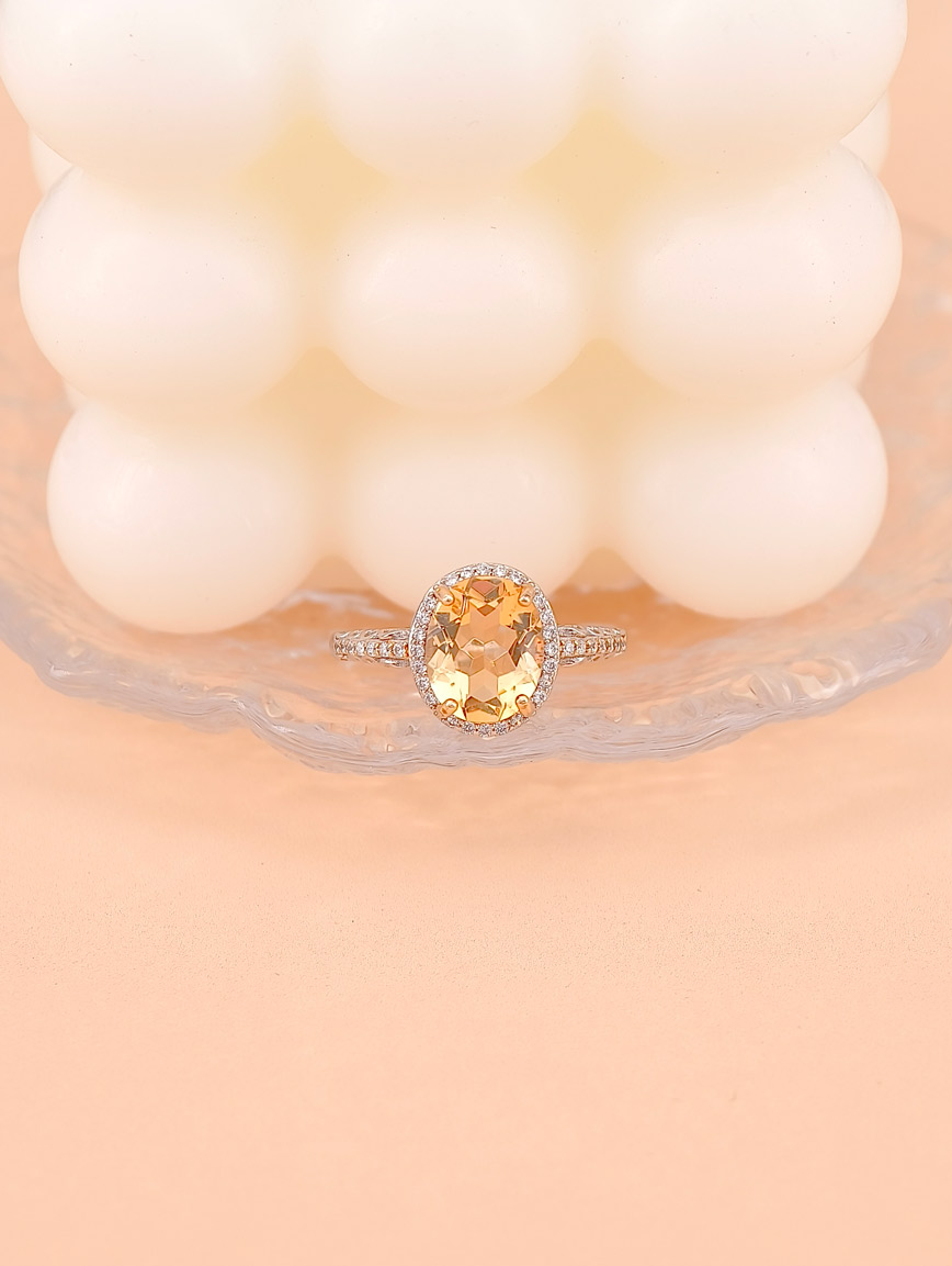 Natural Citrine Ring