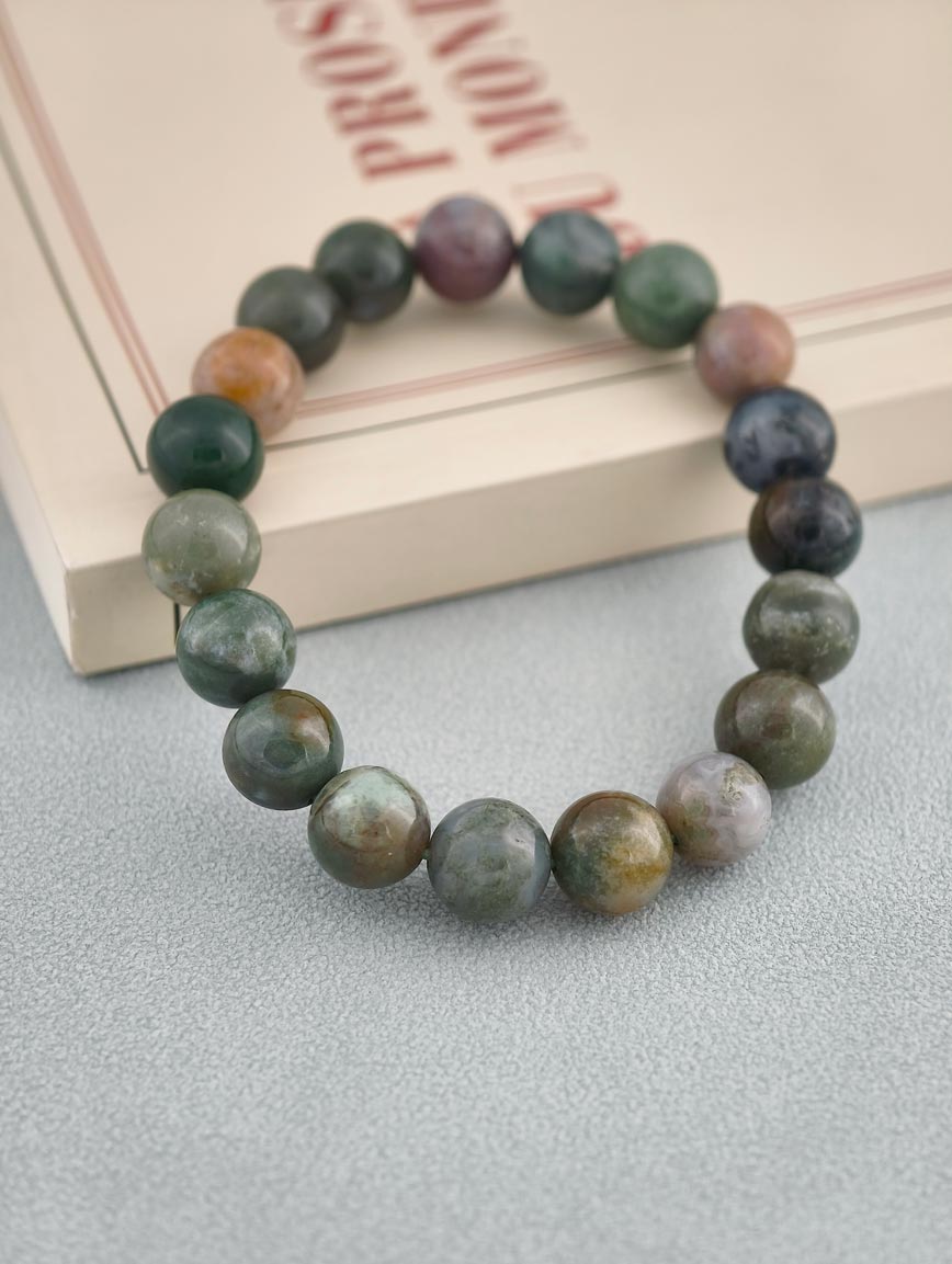 Natural Water Grass Agate Bracelet