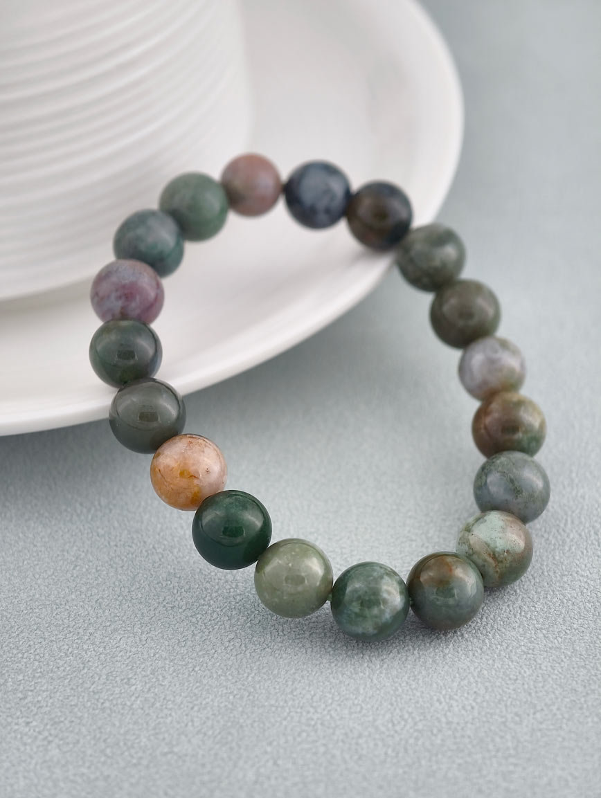 Natural Water Grass Agate Bracelet