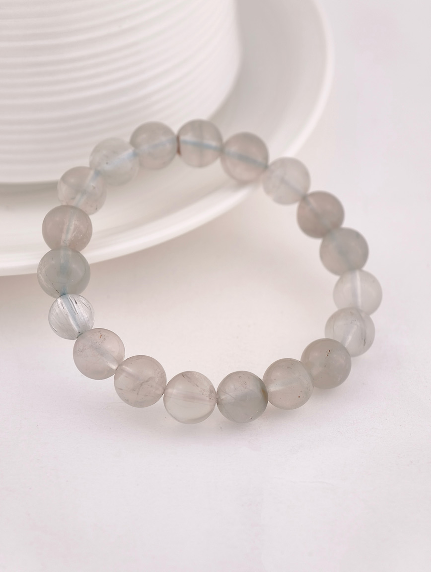 Natural Silver Rabbit Fur Bracelet