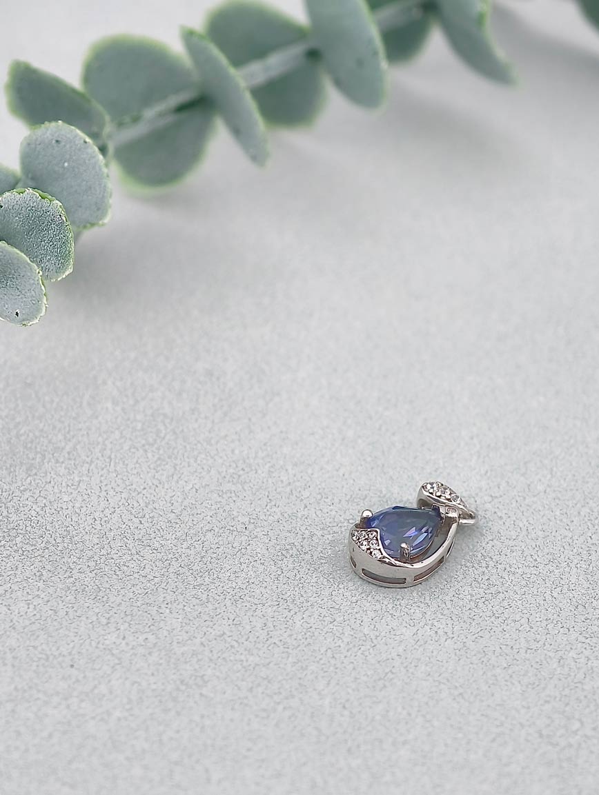 Topaz Angel Tear Water Drop Pendant