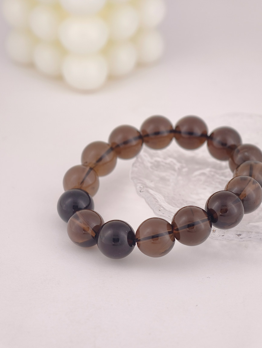 Natural Smoky Quartz Simple Style Bracelet