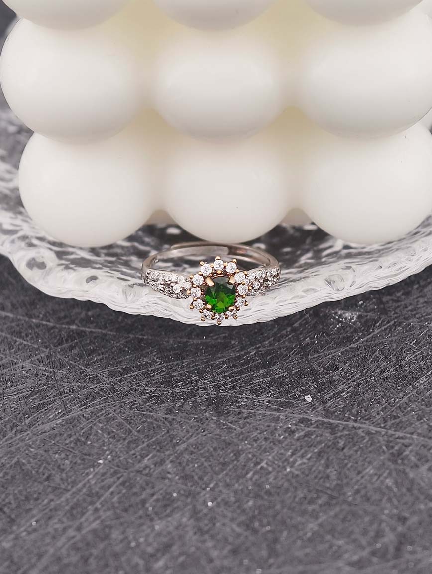 Natural Diopside Ring