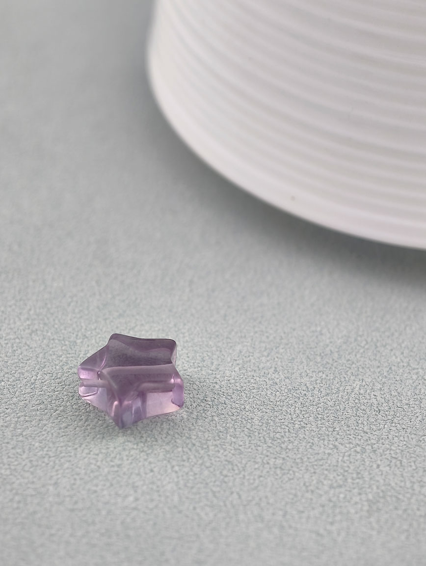 Natural Colored Fluorite Star DIY Accessory