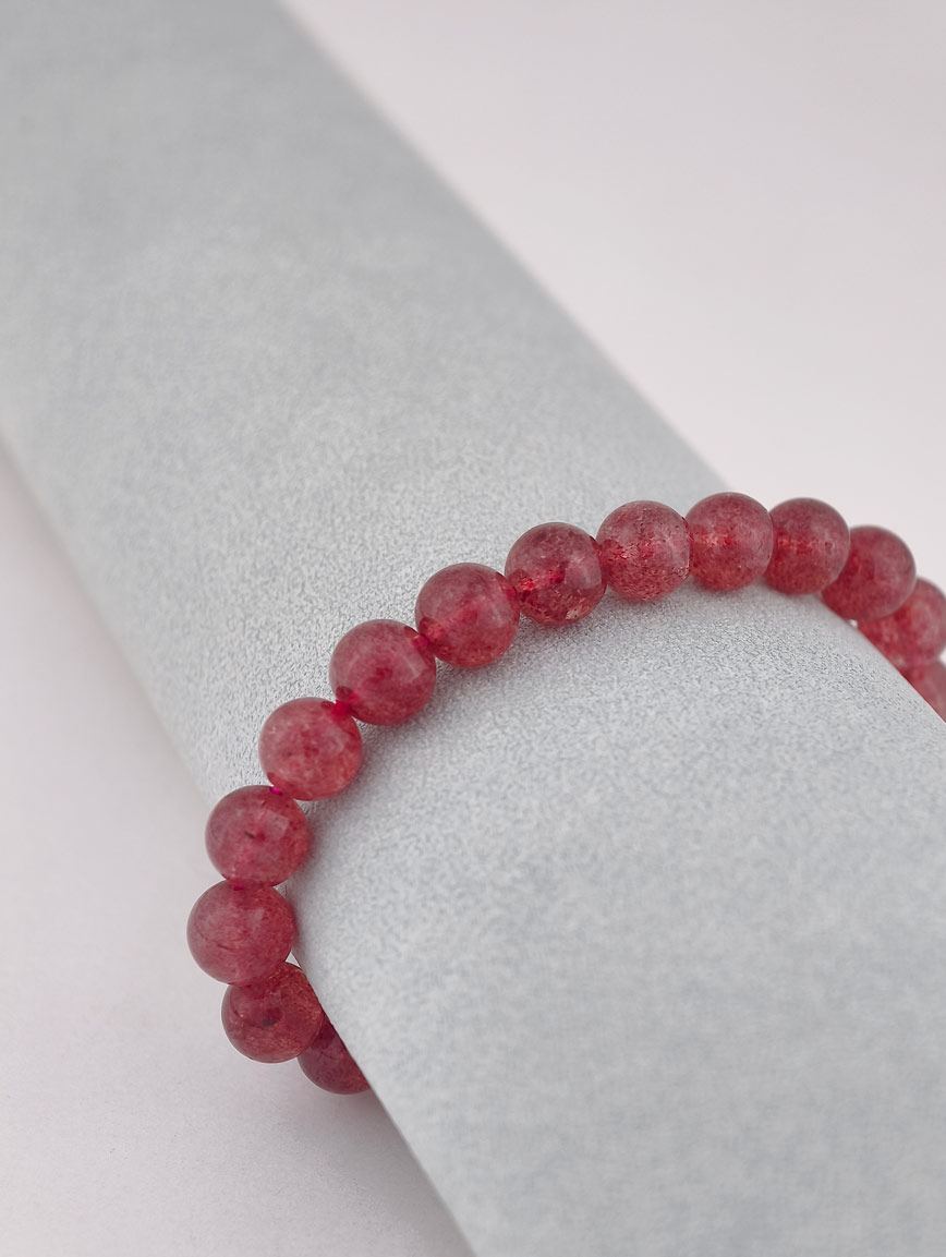 Natural Strawberry Quartz Bracelet