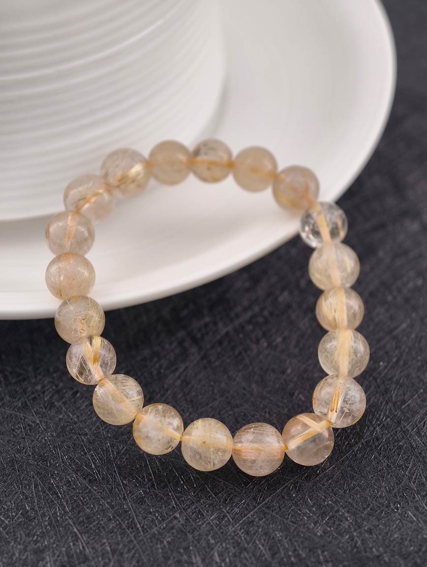 Natural Rutilated Quartz Bracelet