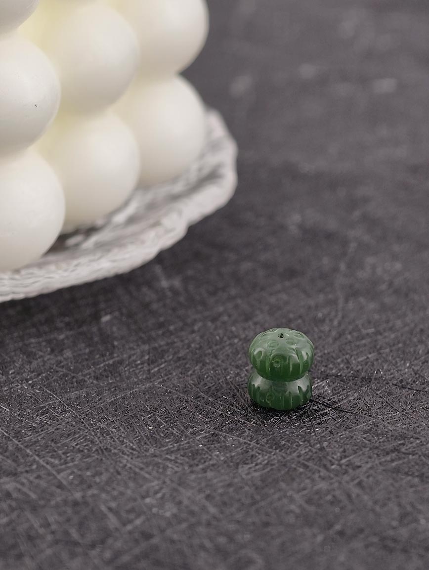 Jasper Ruyi Double Lotus Handmade Bead DIY Accessory