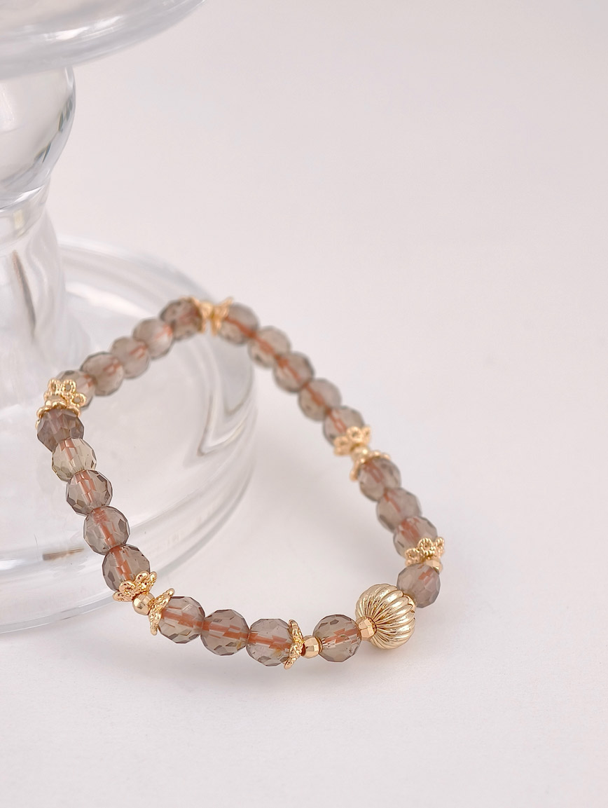 Natural Smoky Quartz Delicate Style Bracelet