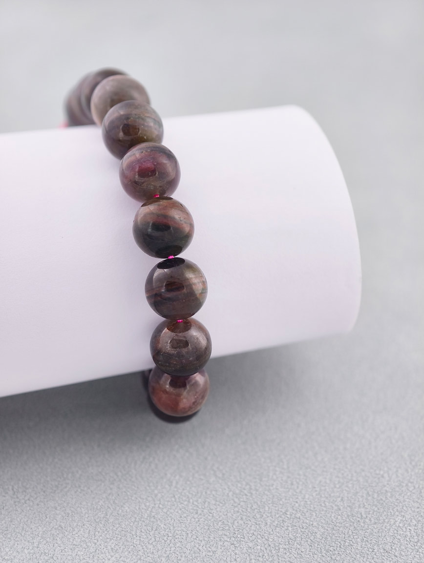 Natural Layered Watermelon Tourmaline Bracelet