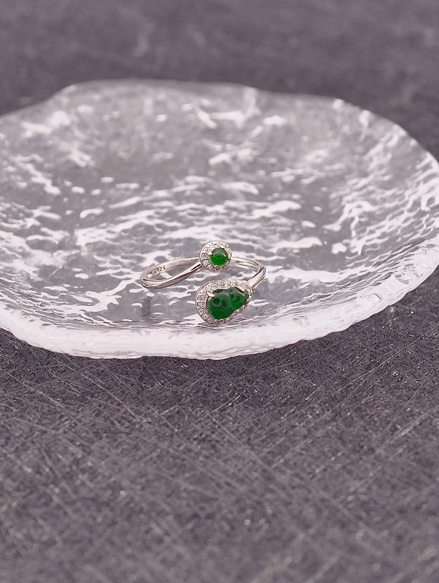 Natural Jadeite Gourd Ring