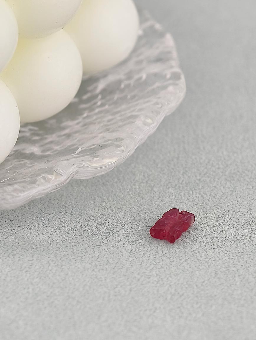 Natural Tourmaline Ruyi Flower DIY Accessory