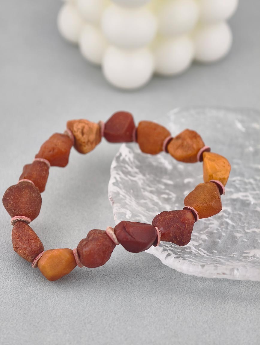 Natural Raw Mine Sea Drift Beeswax Bracelet