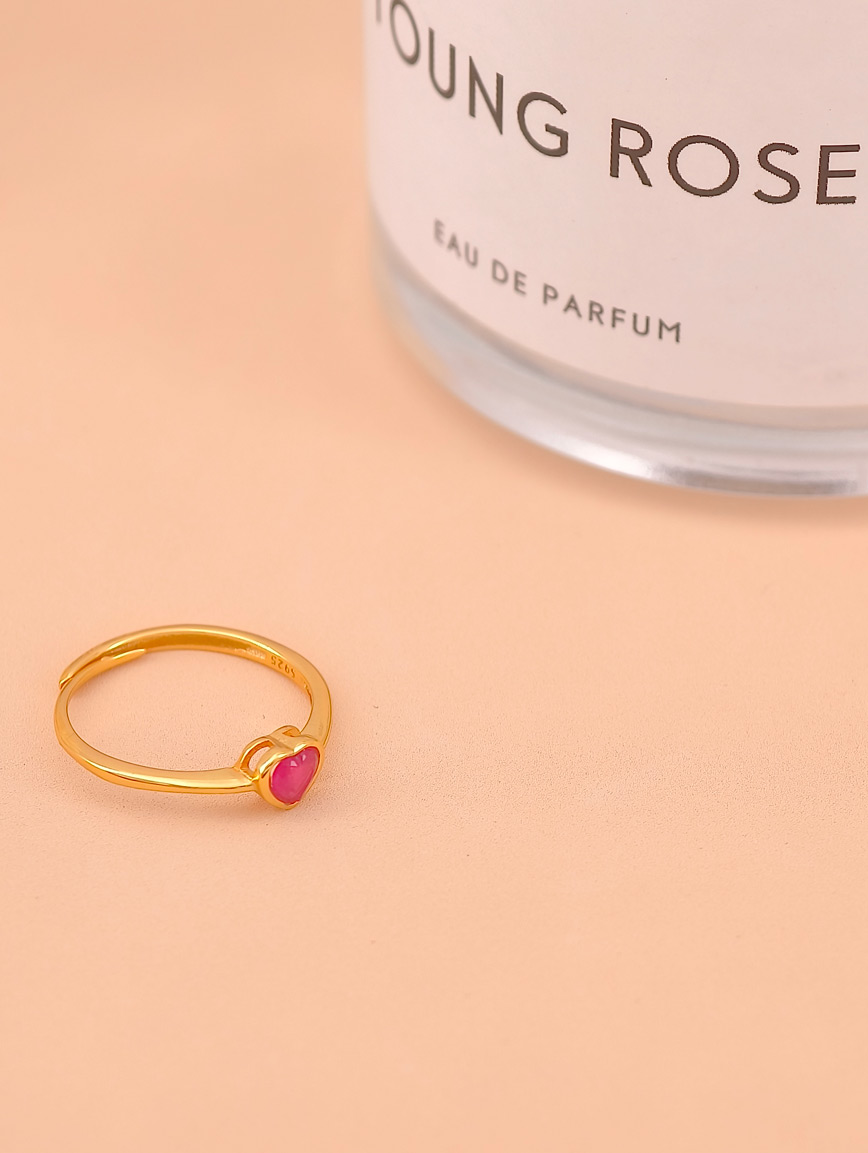 Heart Ruby Ring