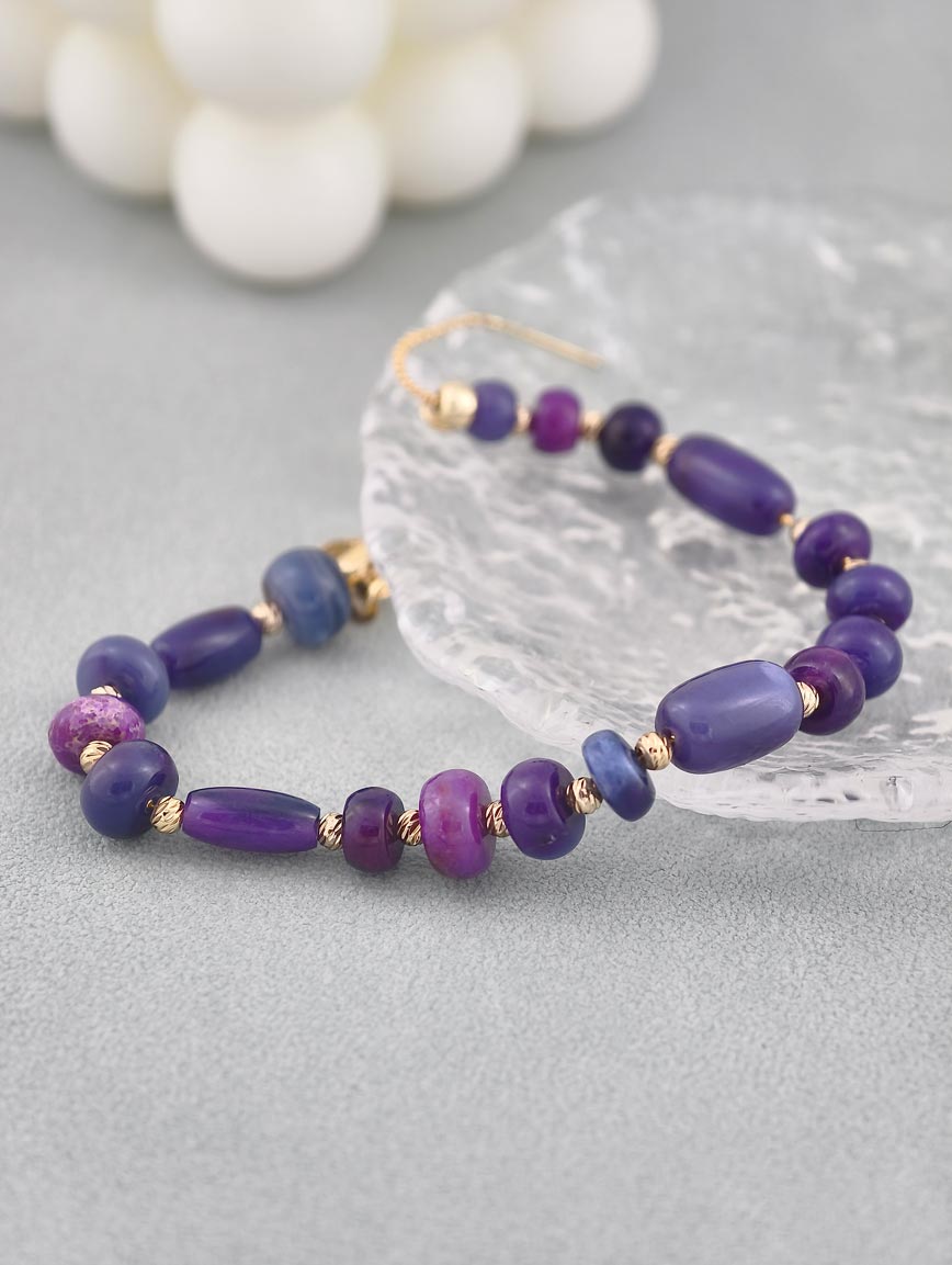 Collectible Natural Sugilite Exclusive Design Bracelet