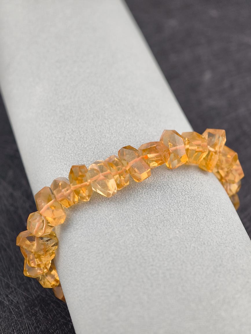 Natural Irregular Citrine Bracelet