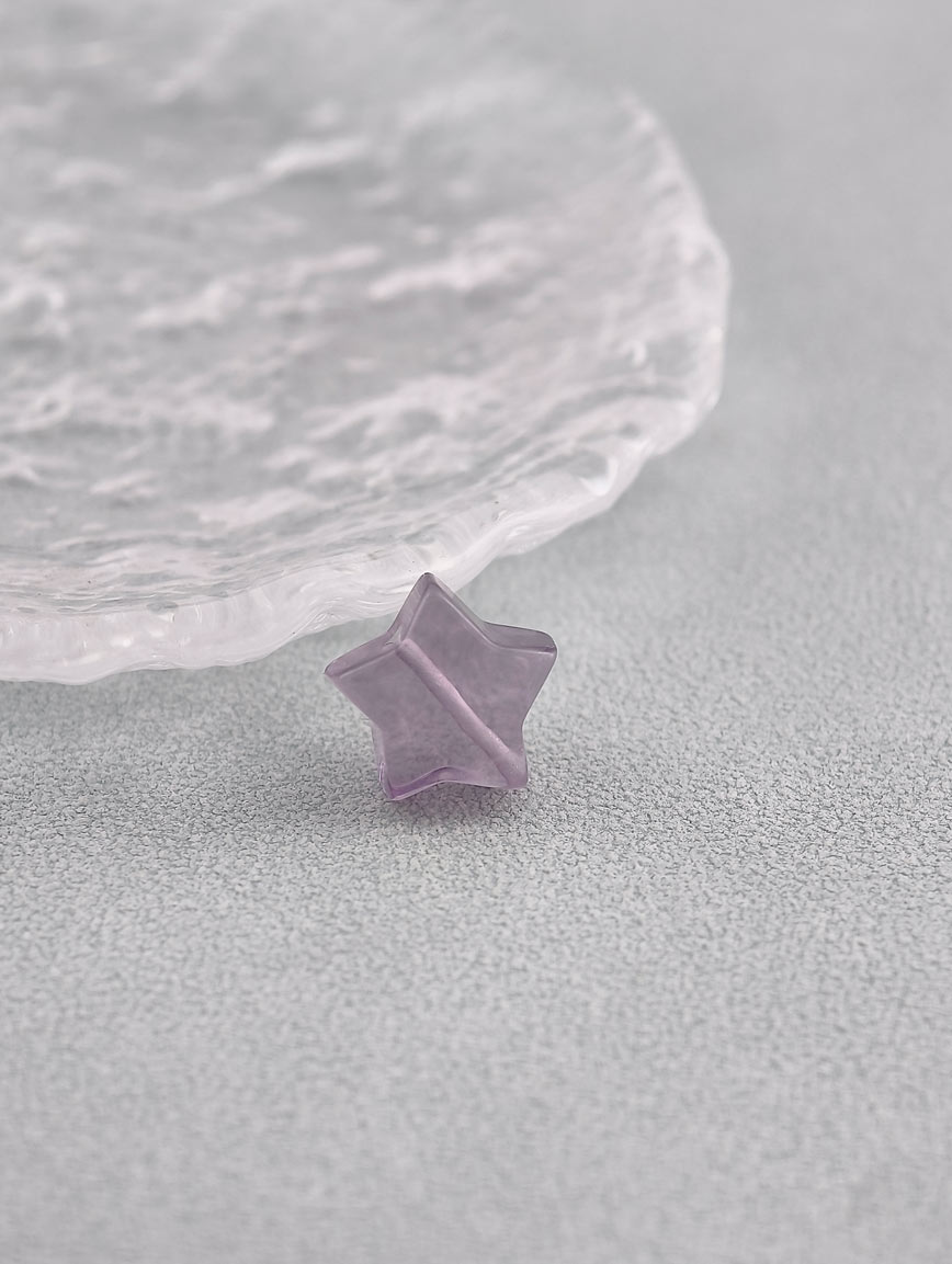 Natural Colored Fluorite Star DIY Accessory
