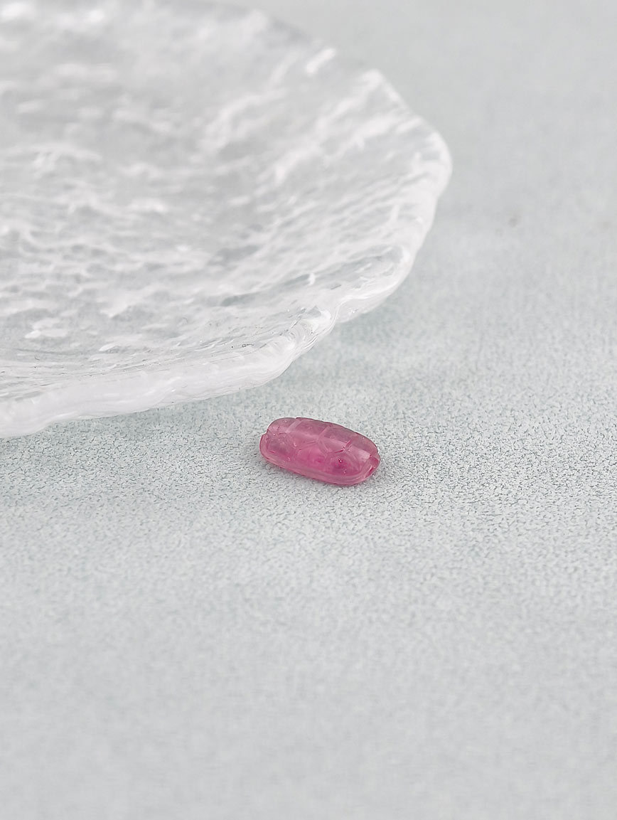 Natural Three Colors of Tourmaline Tortoise Shell DIY Accessory