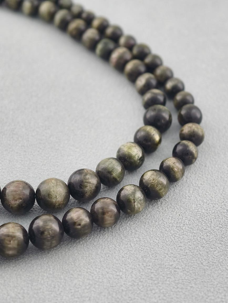 Natural Green Tourmaline Gradient Necklace