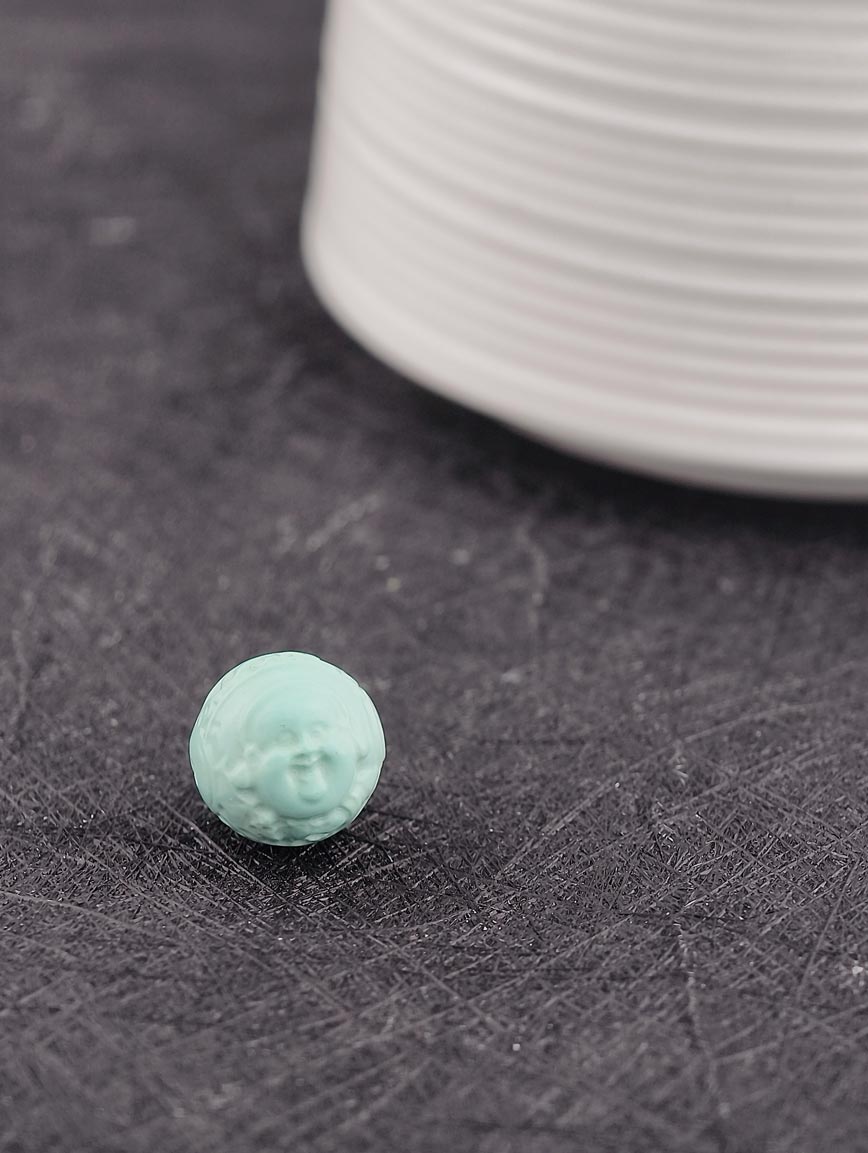 Natural Turquoise God of Wealth DIY Accessory