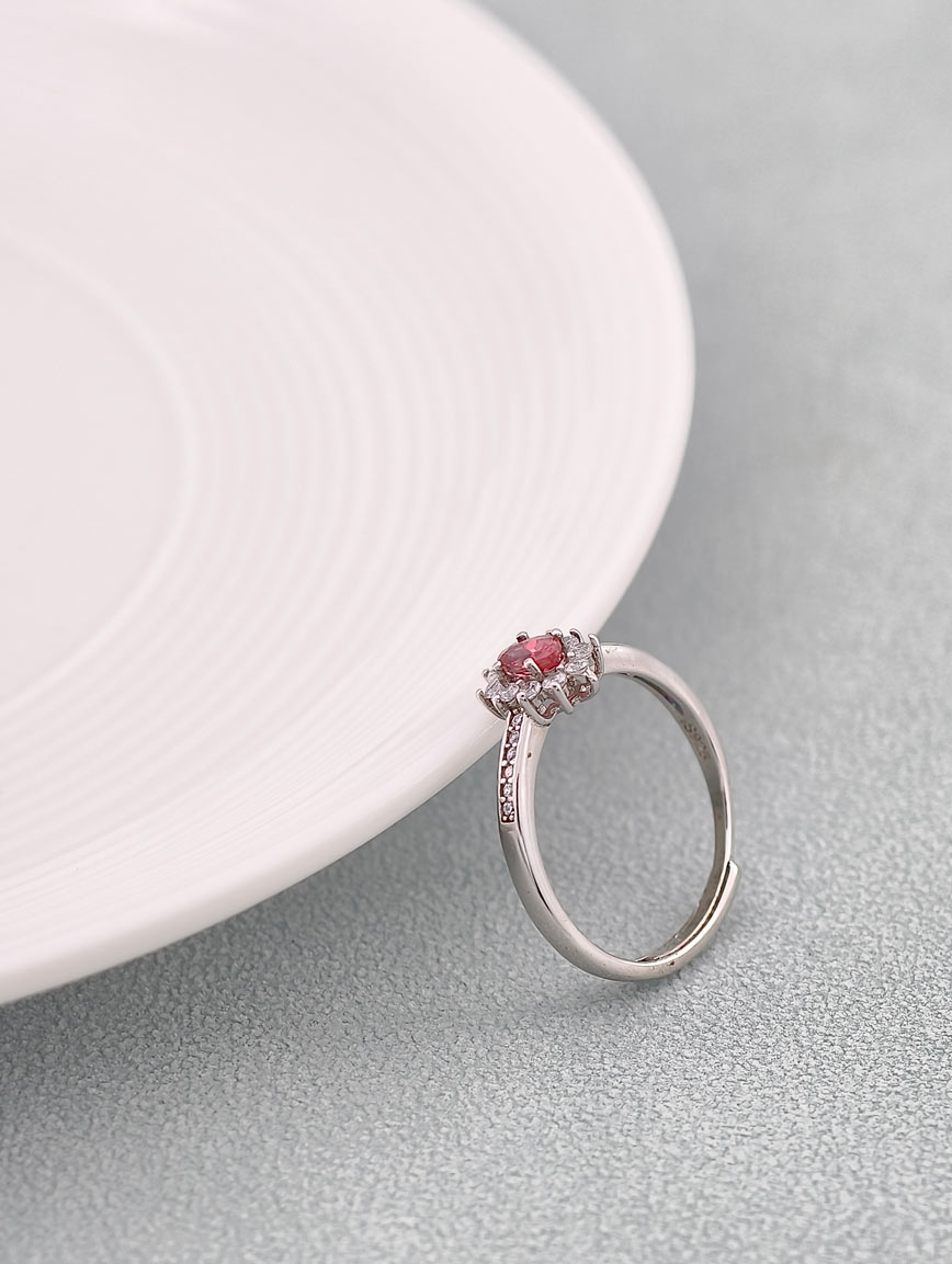 Natural Pink Tourmaline Ring