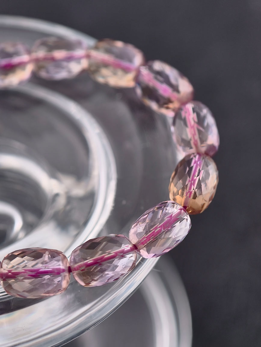 Natural Ametrine Simple Style Bracelet