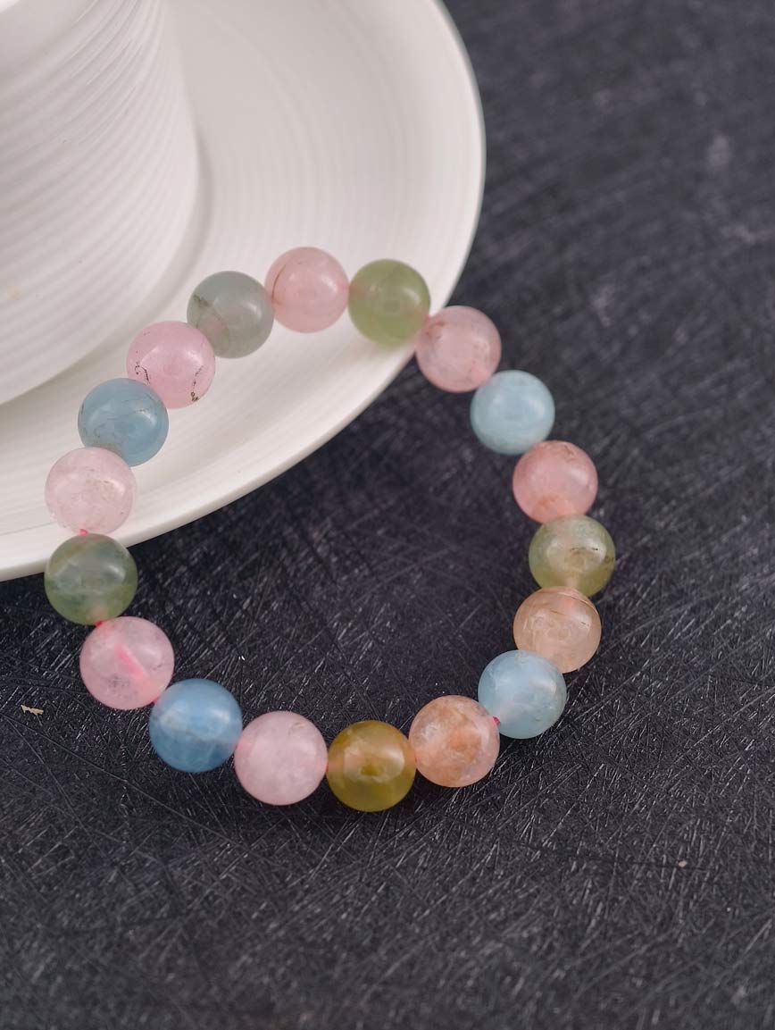Natural Morganite Simple Style Bracelet