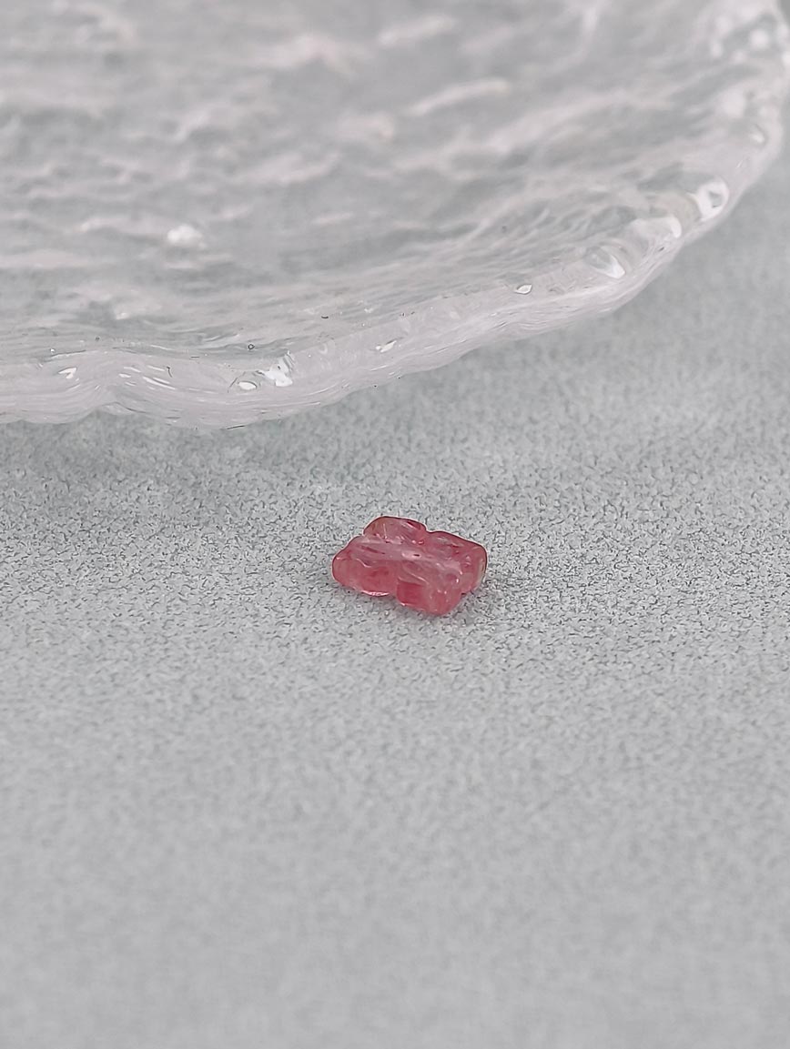 Natural Tourmaline Ruyi Flower DIY Accessory