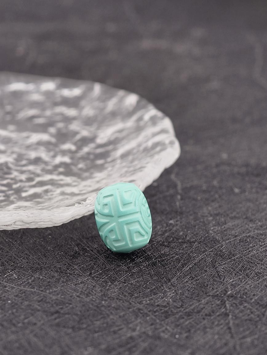 Natural Turquoise Vintage Ruyi Bead DIY Accessory