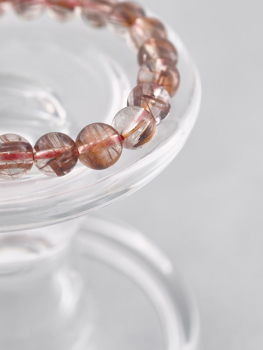 High Quality Copper Rutilated Quartz Energy Bracelet
