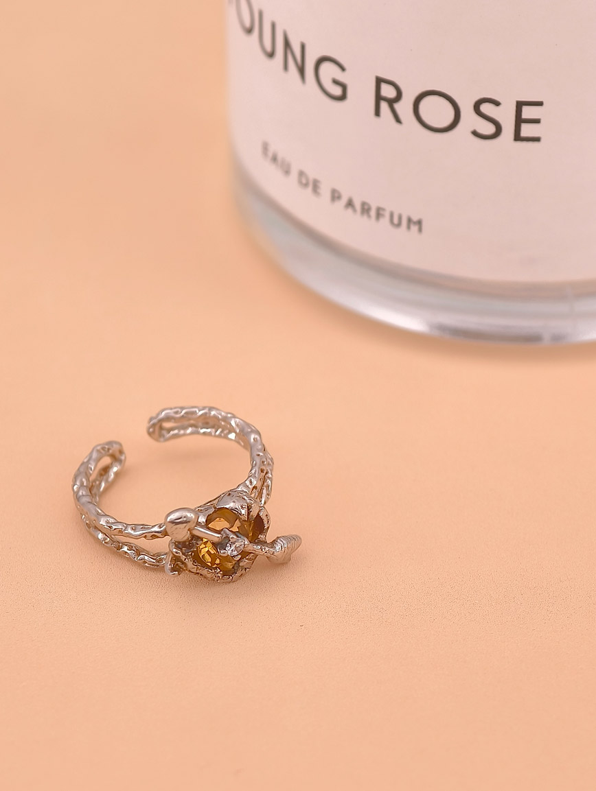 Love At First Shot Natural Citrine Ring