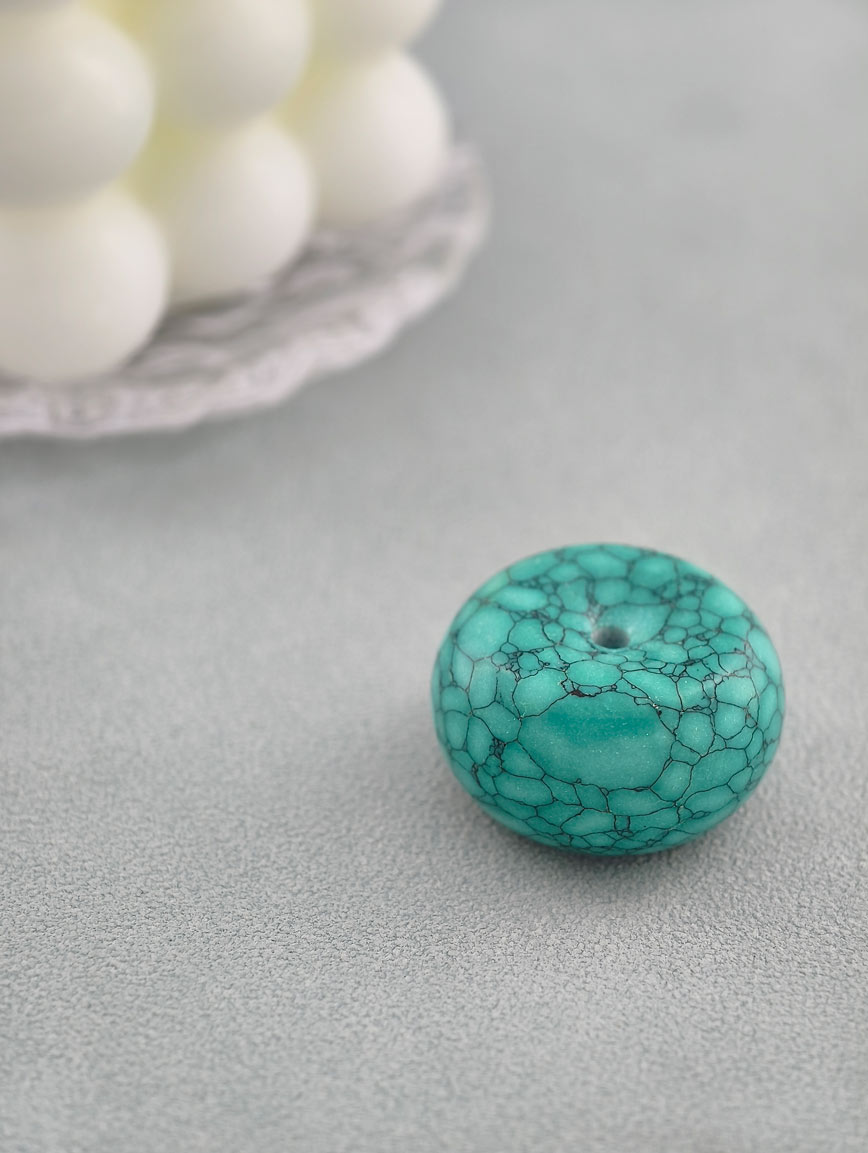 Natural Turquoise Peace Buckle DIY Accessory