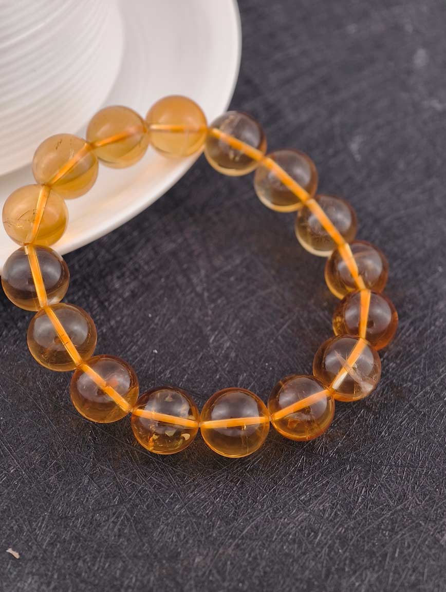 Natural Citrine Simple Style Bracelet