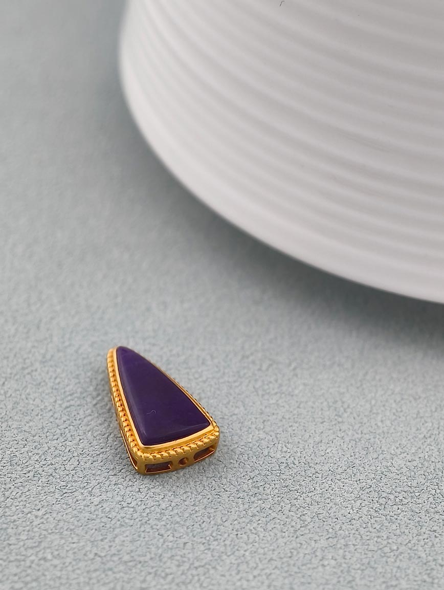 18K Gold Mysterious Purple Sugilite DIY Accessory