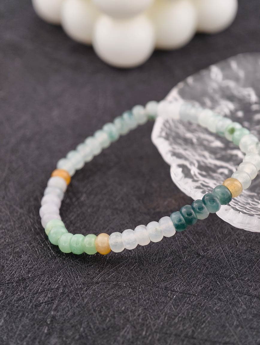Natural Multi-Colored Jadeite Bracelet