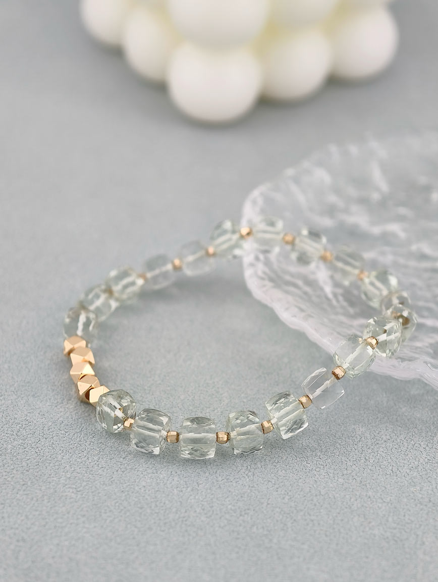 Natural Green Crystal Bracelet