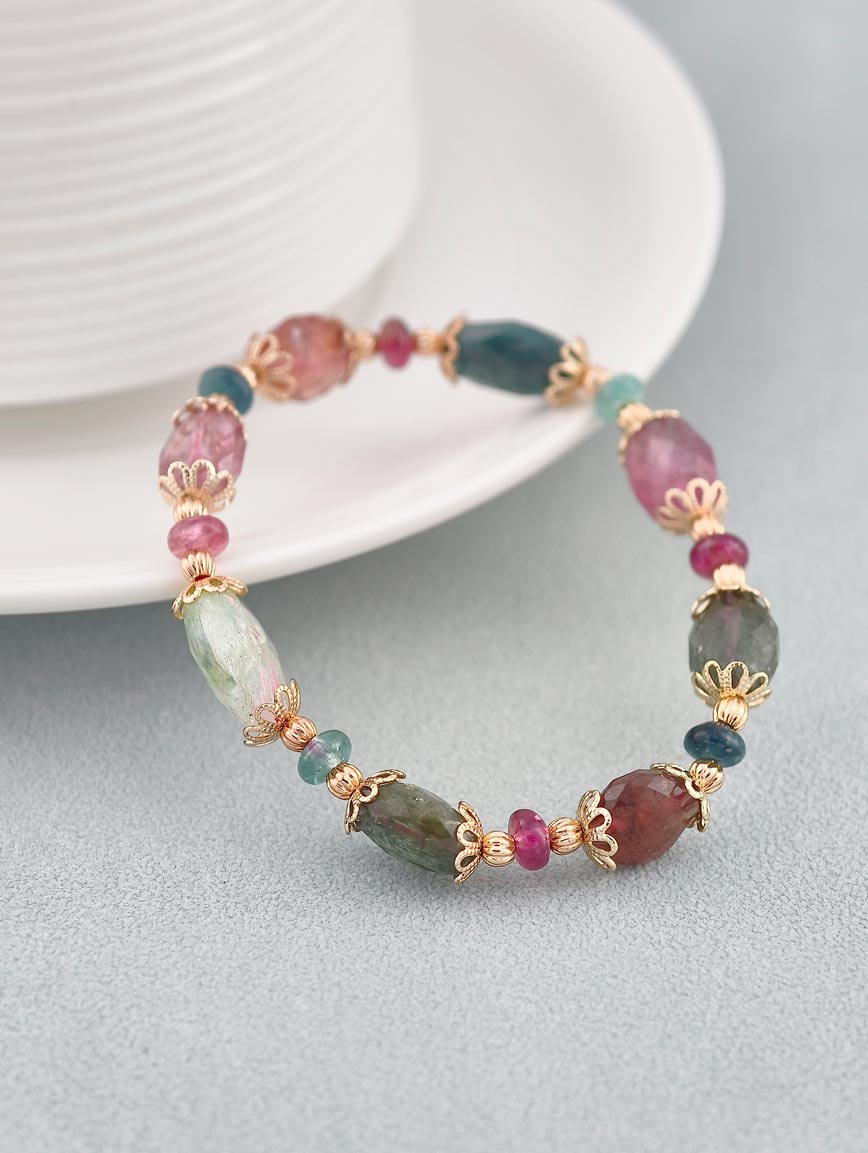 Natural Tourmaline Delicate Style Bracelet