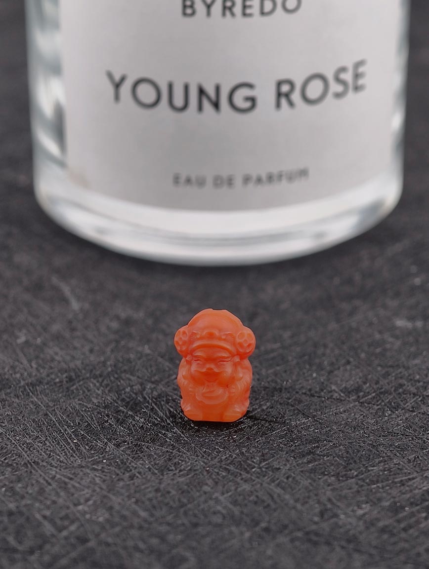 Natural South Red Agate God of Wealth DIY Accessory