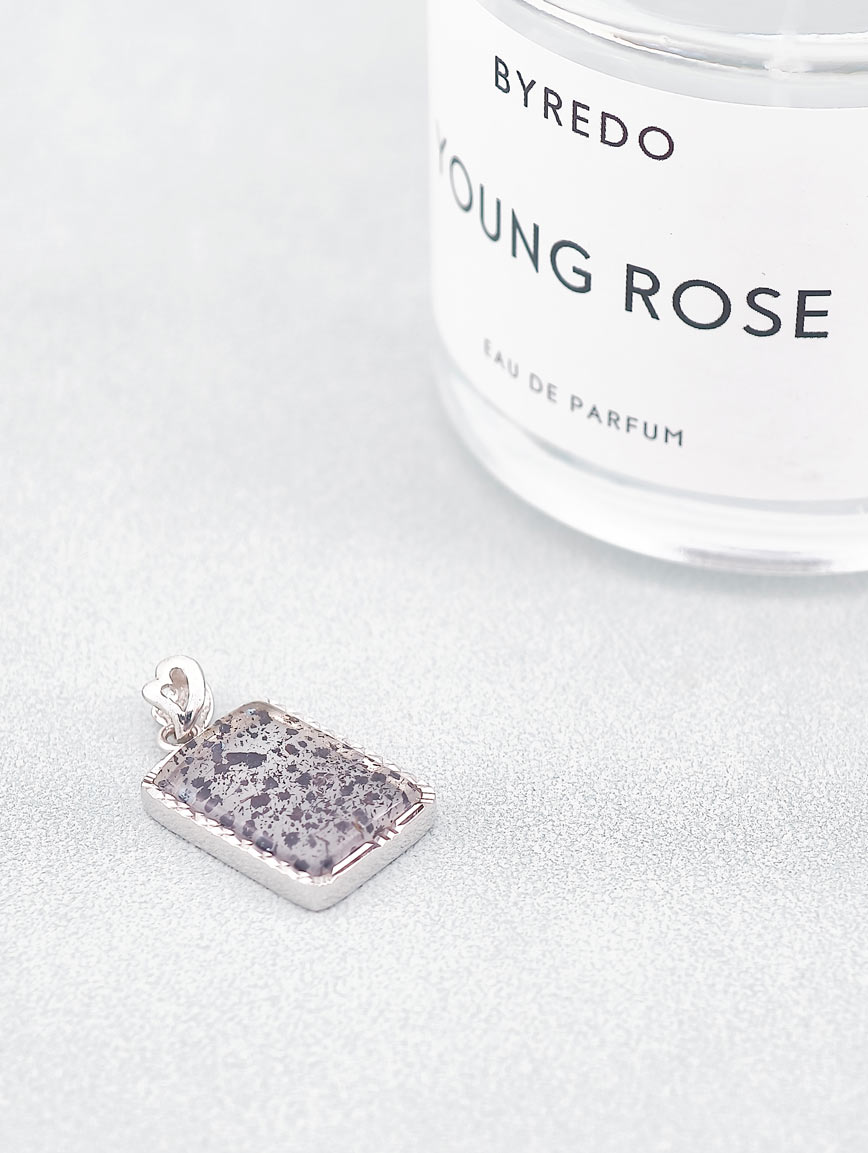 Natural Black Super Seven Sterling Silver Pendant