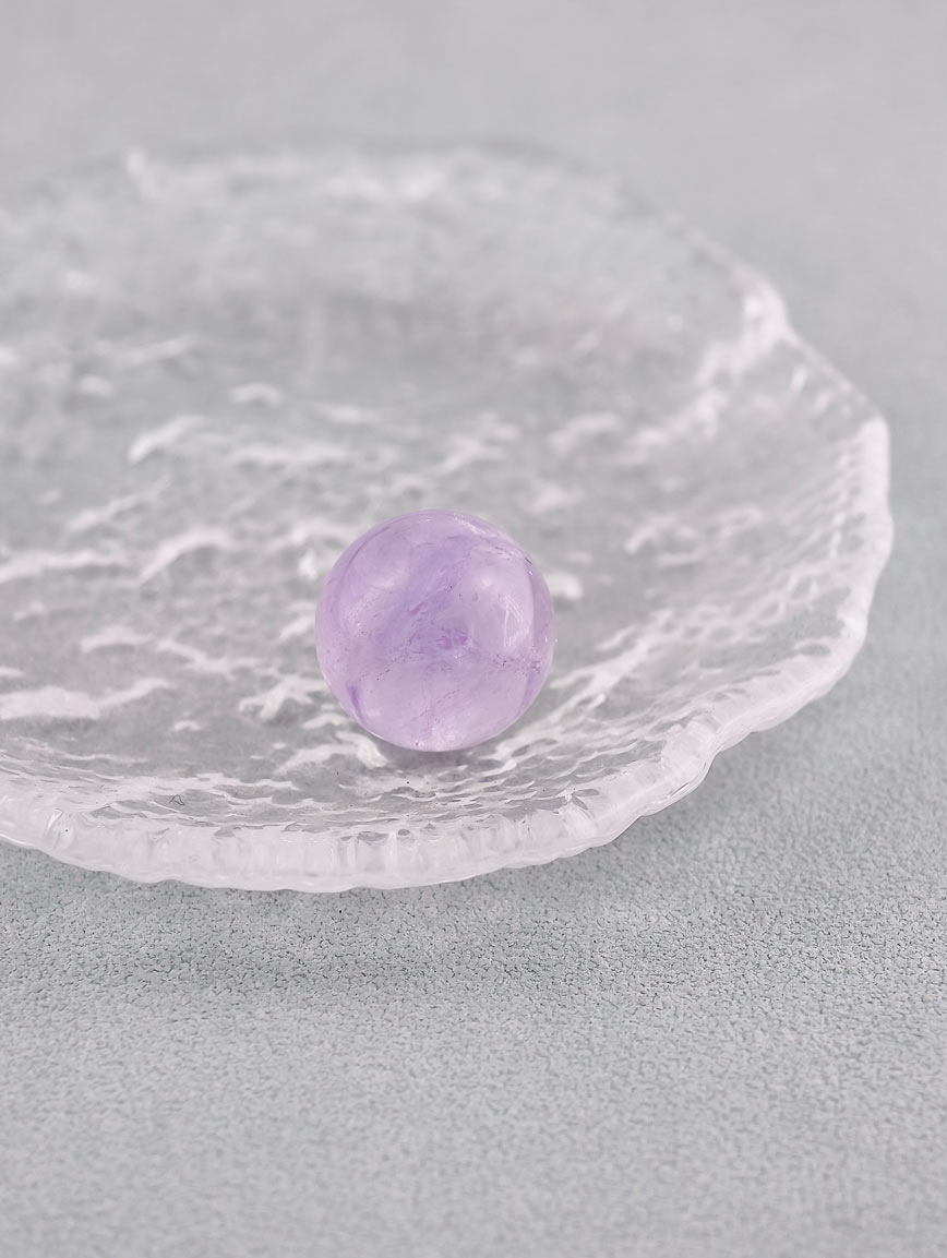 Natural Amethyst Ball Ornament