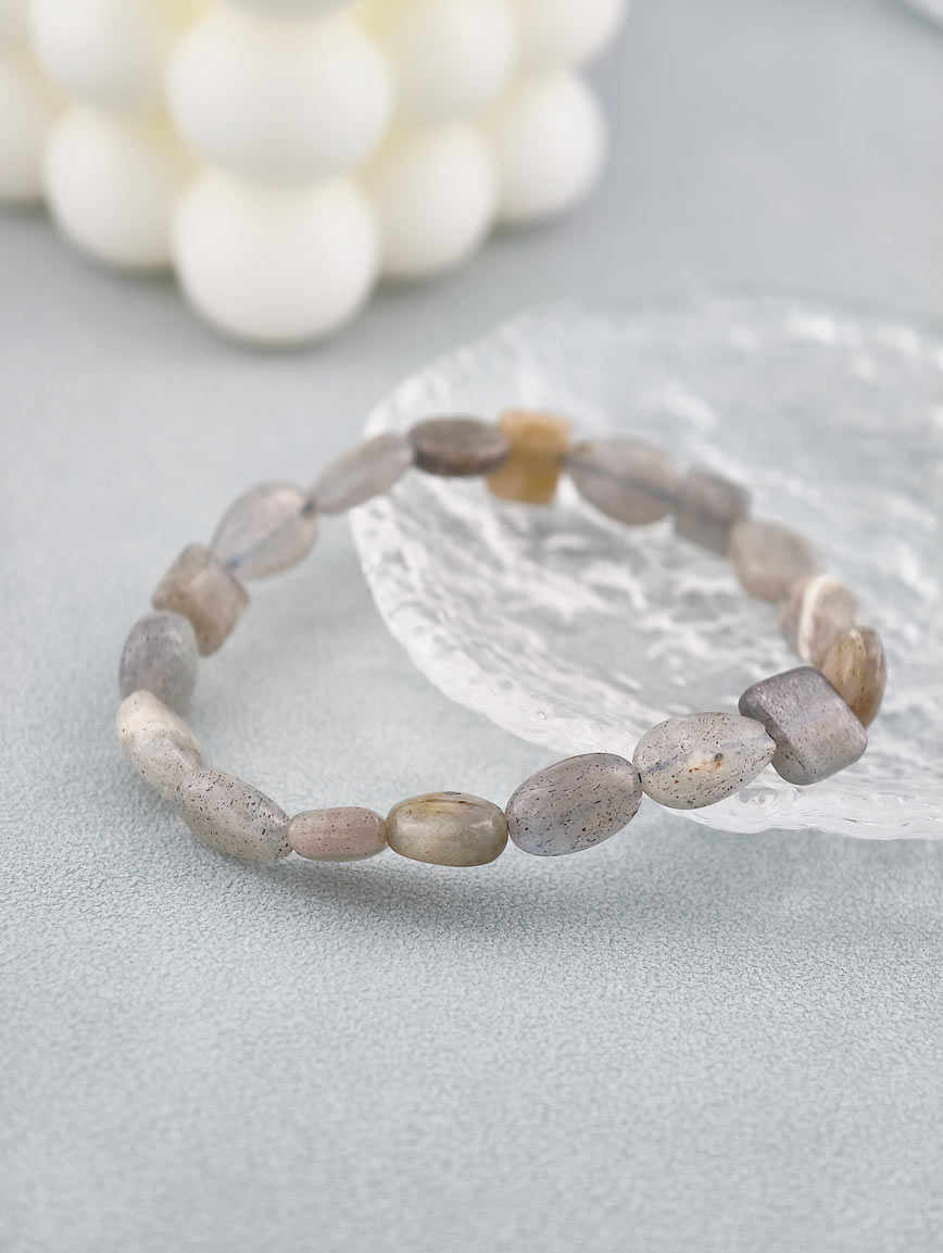 Irregular Shaped Labradorite Bracelet