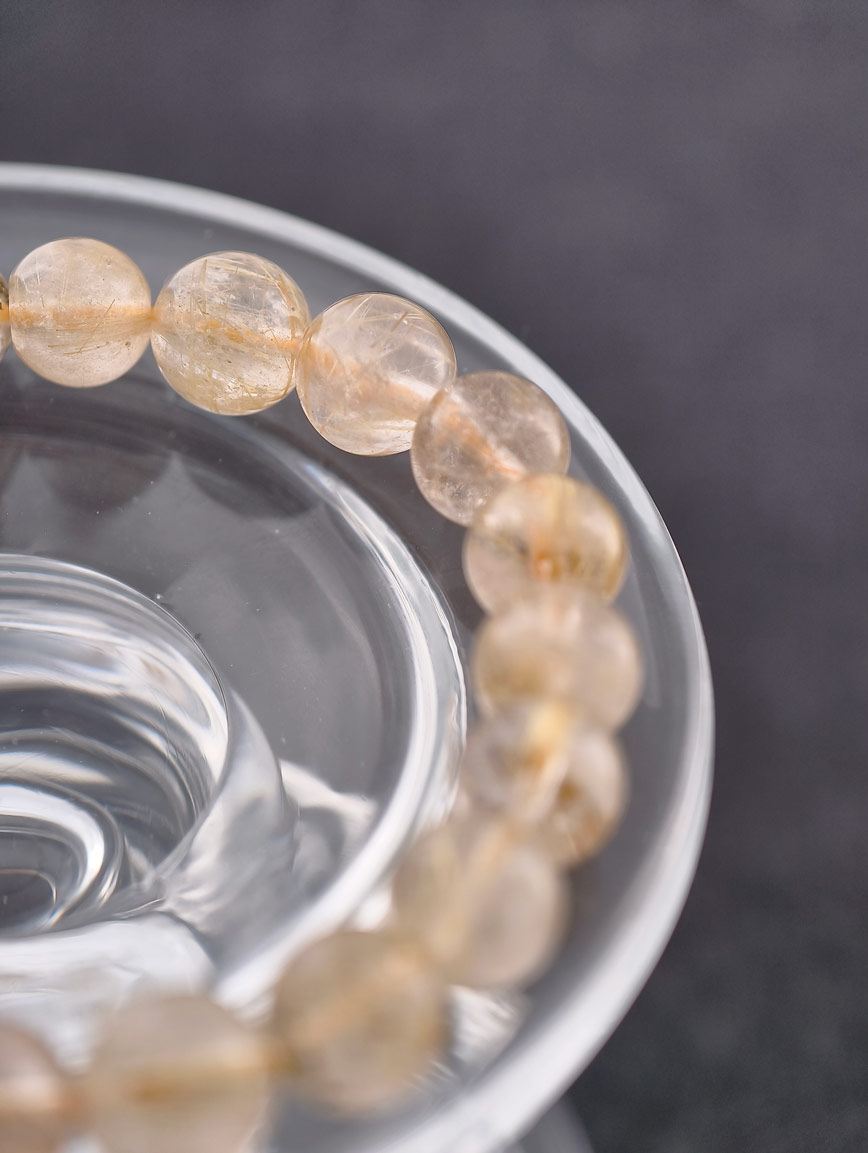Natural Rutilated Quartz Bracelet