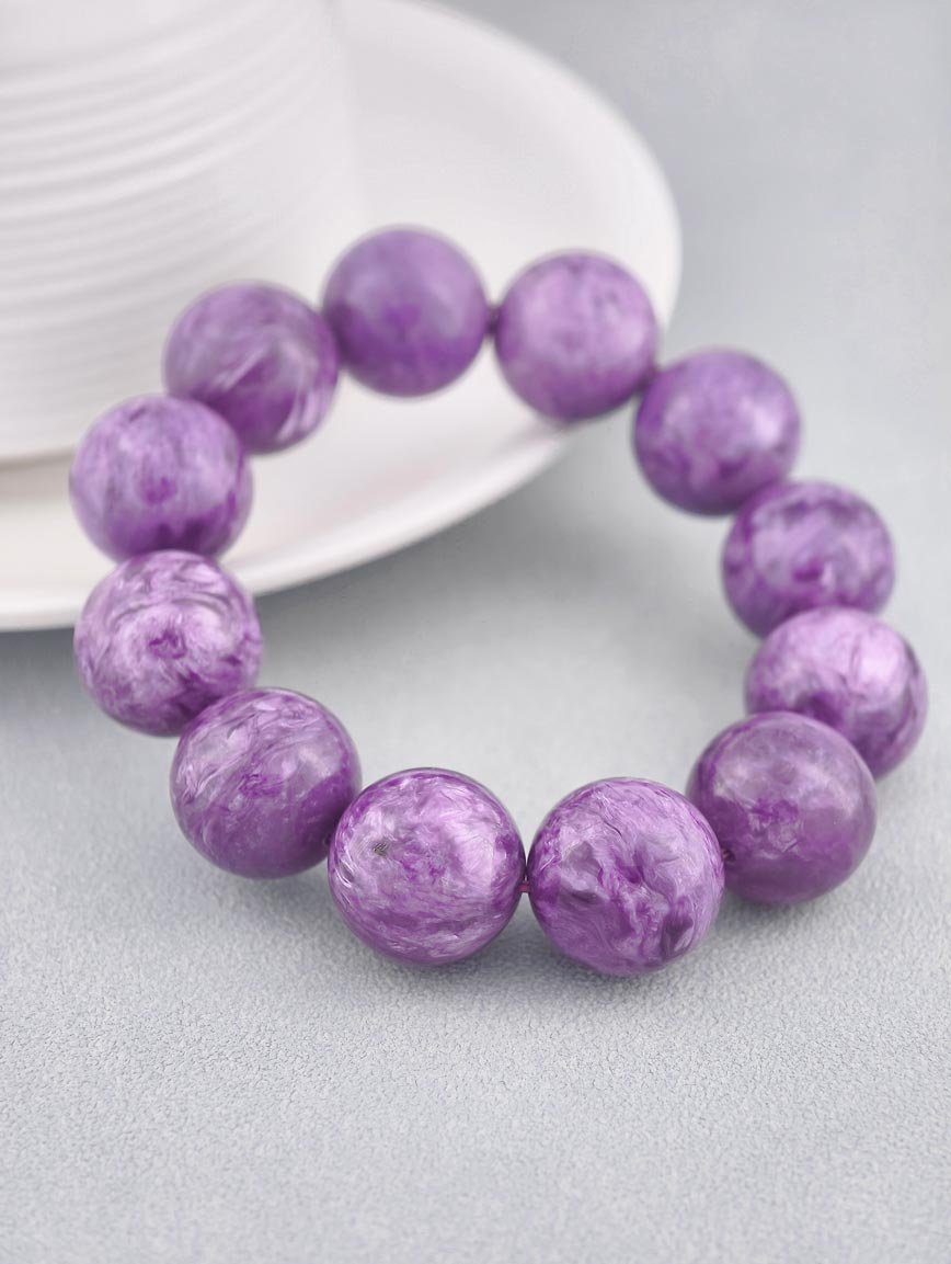 Natural Charoite Energy Bracelet