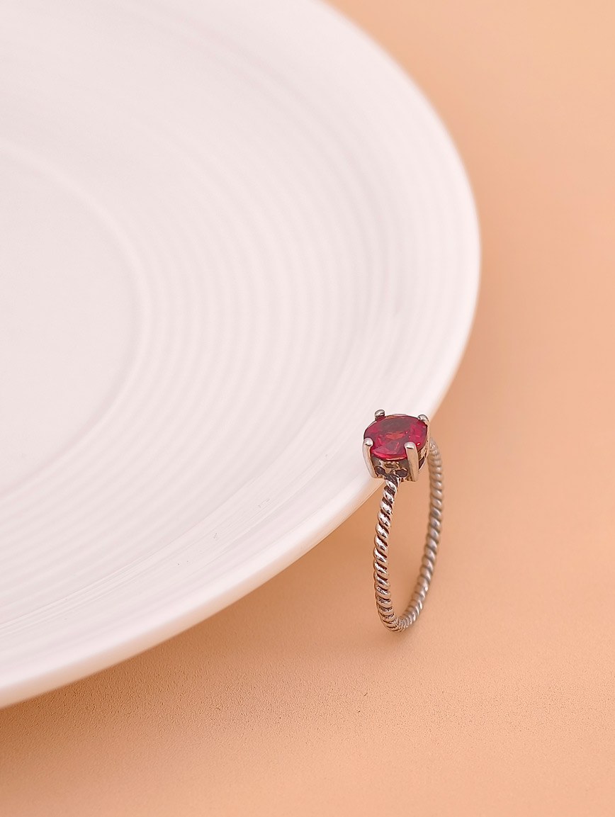 Natural Garnet Ring