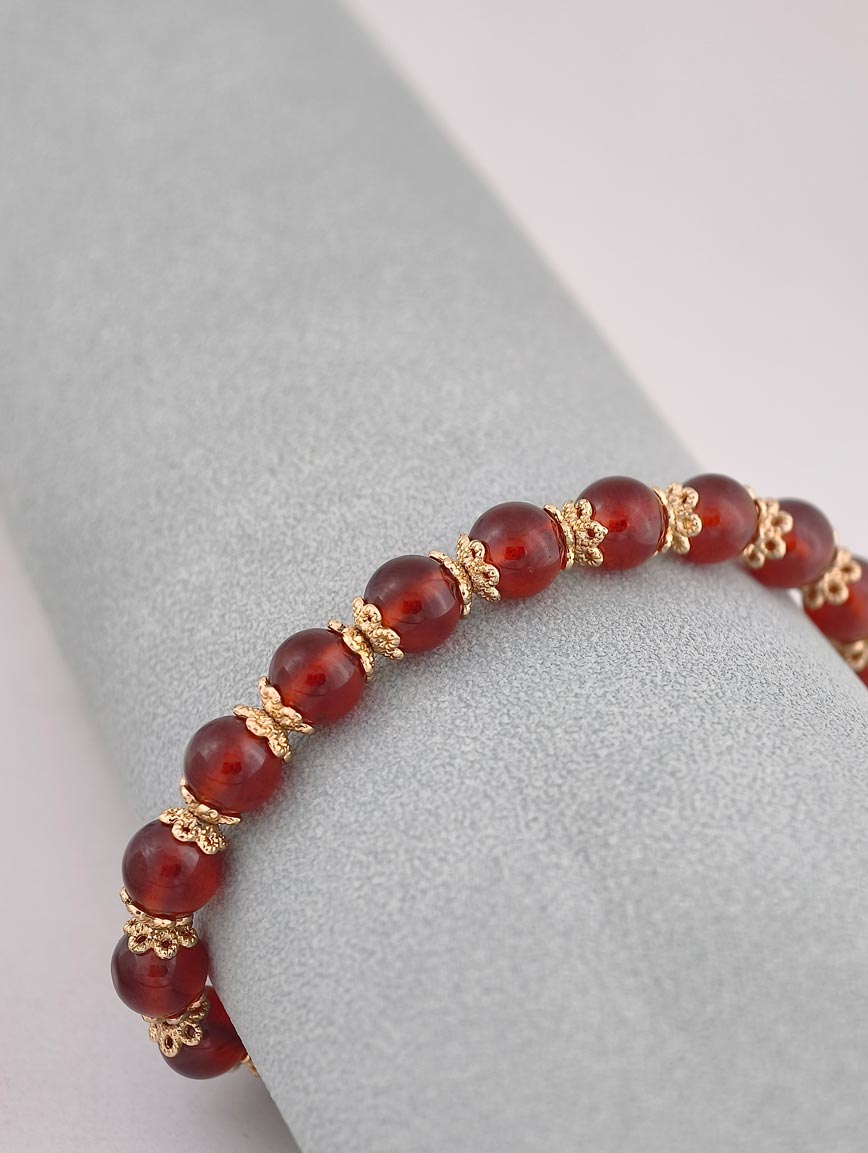 Natural Garnet Exclusive Design Bracelet