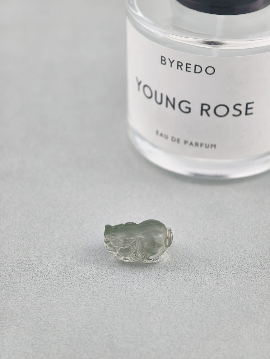 Natural Green Rutilated Quartz Pi Xiu DIY Accessory