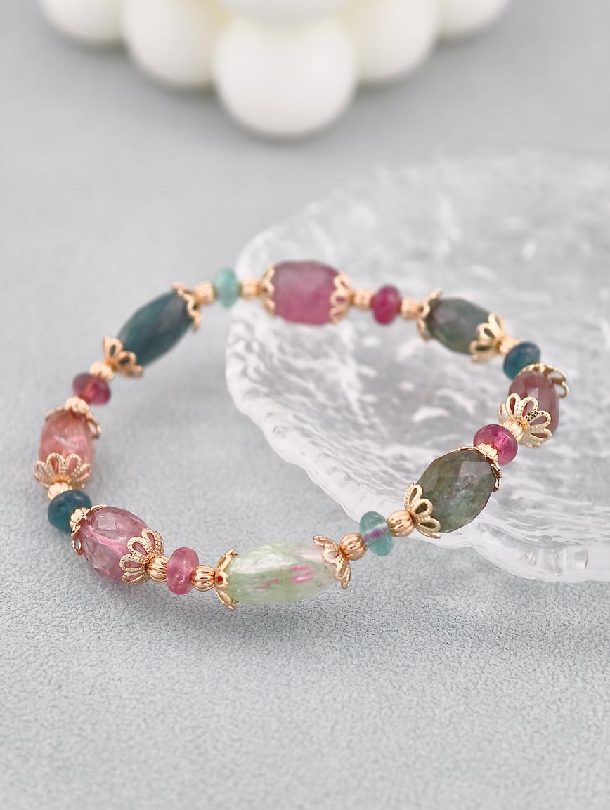 Natural Tourmaline Delicate Style Bracelet