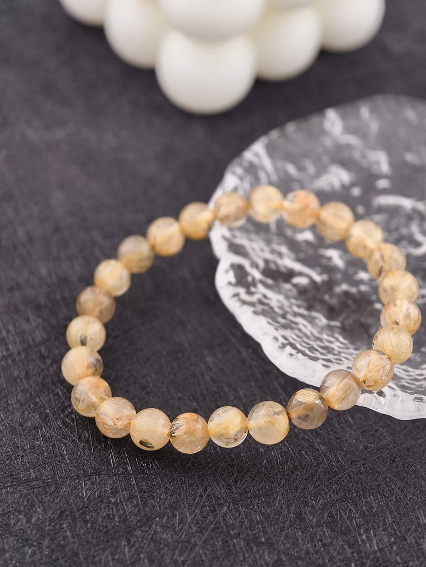 Natural Rutilated Quartz Energy Bracelet